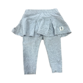 4Y Light Grey Melange Leggings with Attached Skirt - Woolworths