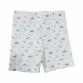 3-4Y White Cotton Floral Shorts - Qtee