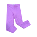 3-4Y Purple Long Cotton Leggings - Real Kids