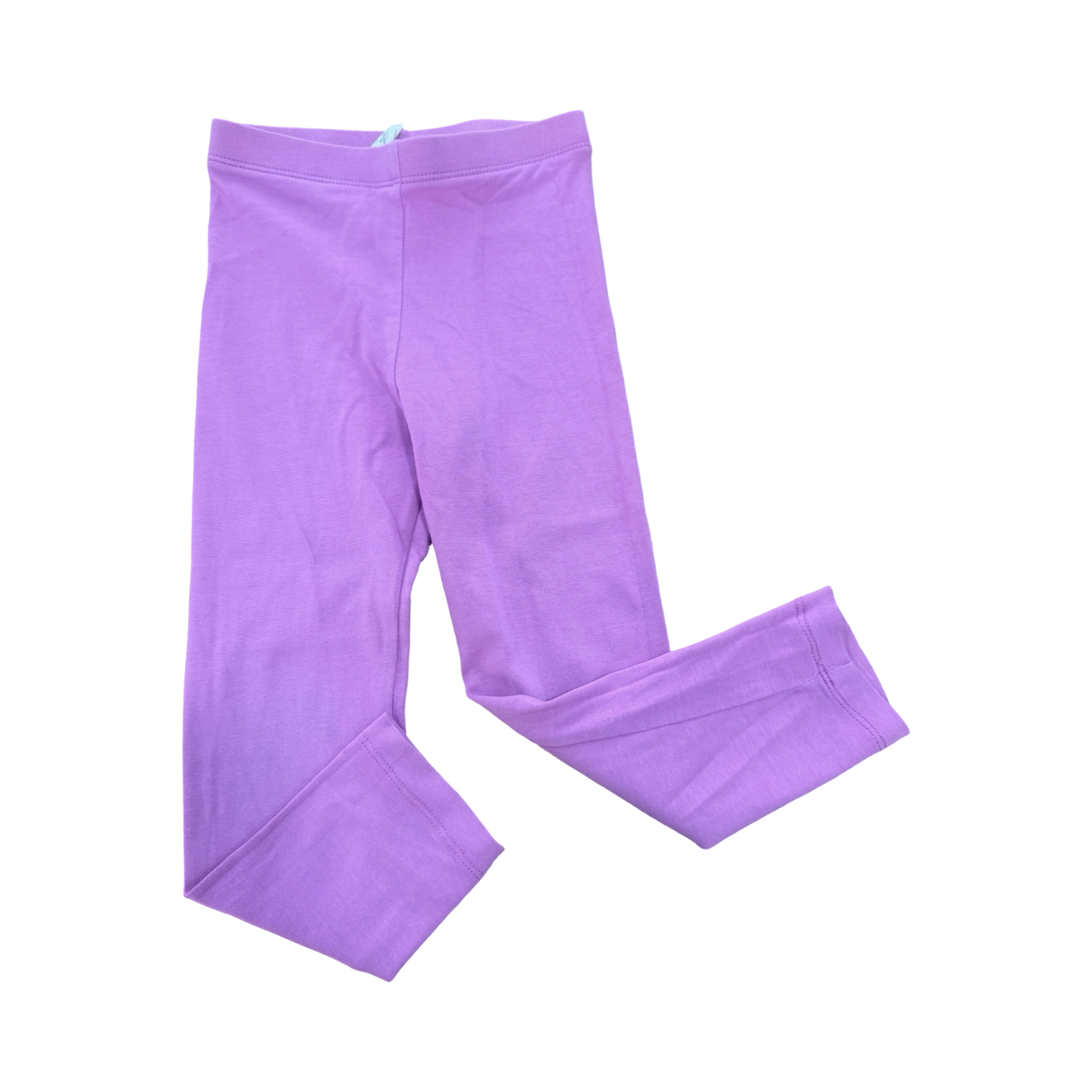 3-4Y Purple Long Cotton Leggings - Real Kids