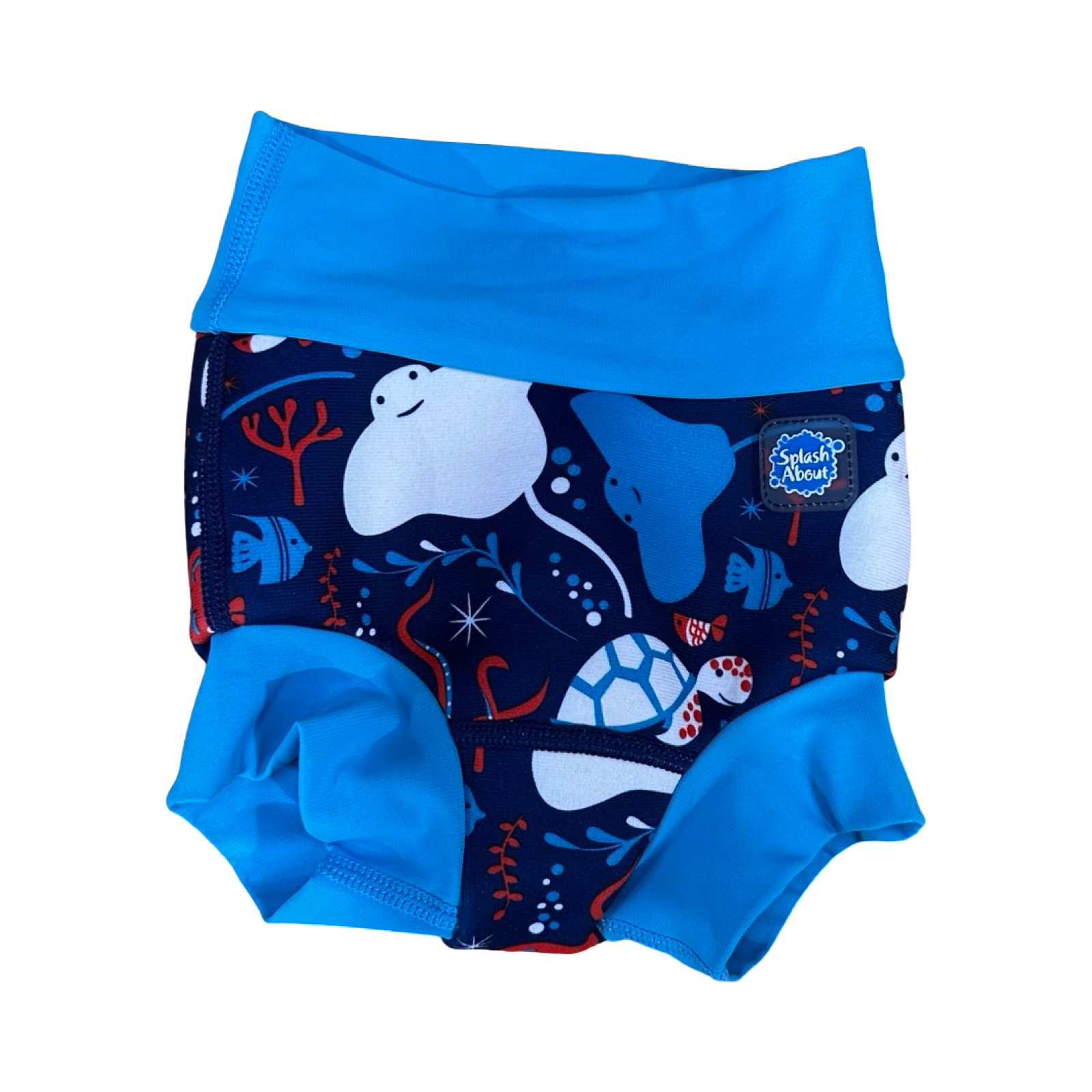 3-6M Blue Sea Theme Swim Nappy - Splash About