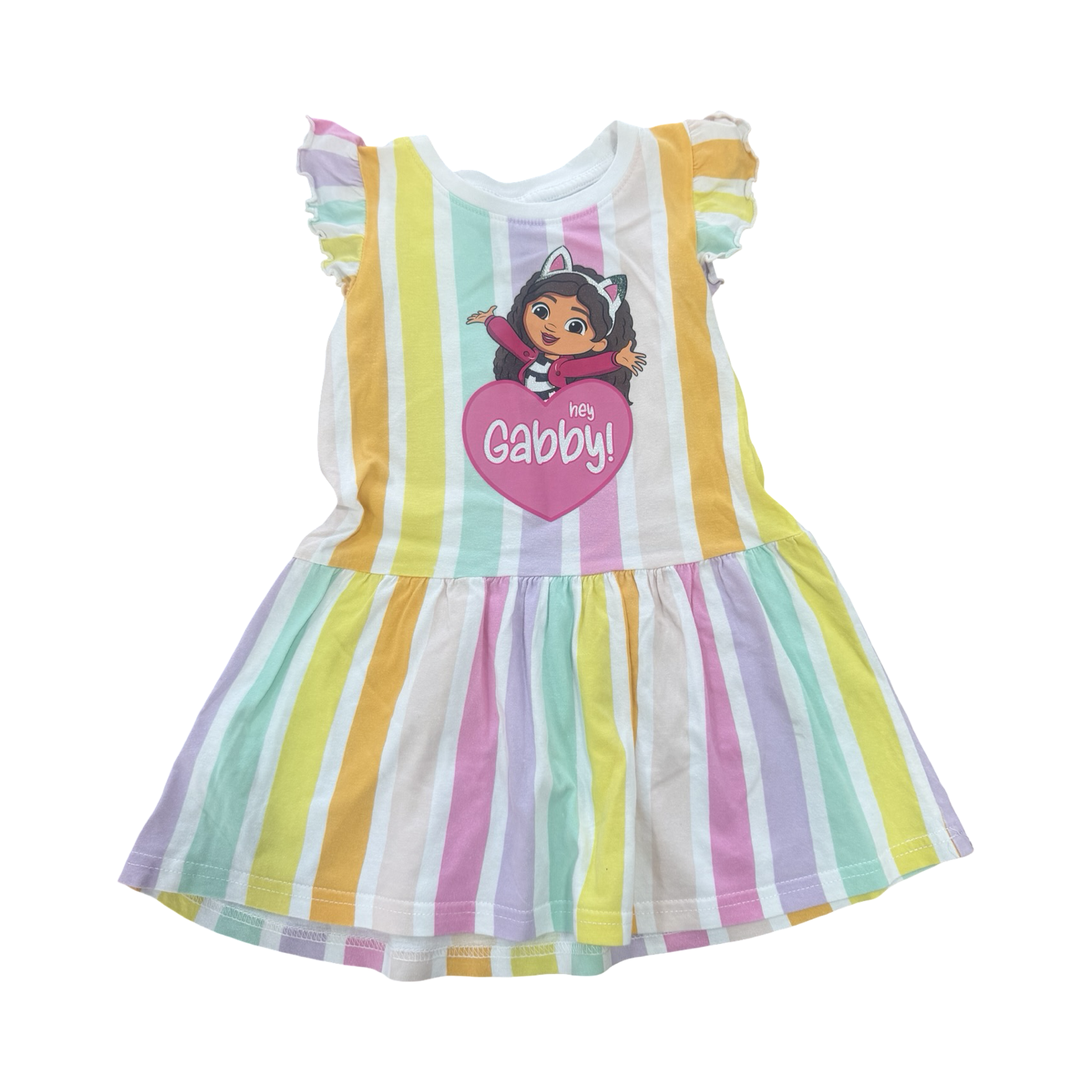 3-4Y Multicoloured Hey Gabby Cotton Dress - Gabby's Dollhouse