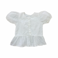 3Y White Lace Detail Top - Woolworths