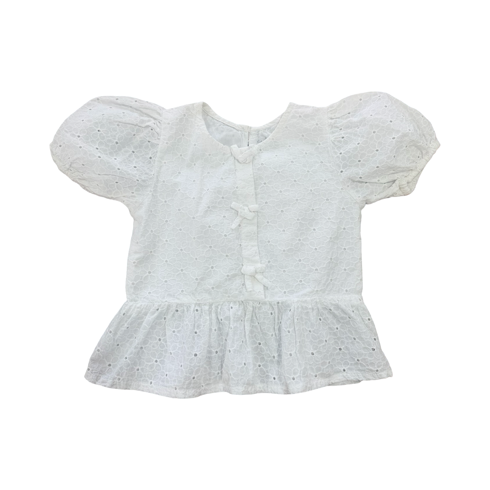 3Y White Lace Detail Top - Woolworths