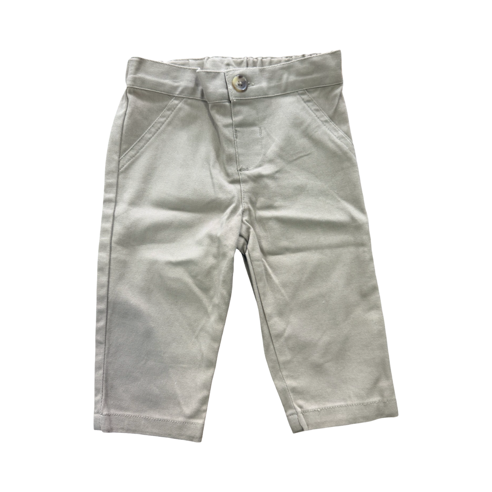 3-6M Beige Chino Pants - Wonder Nation