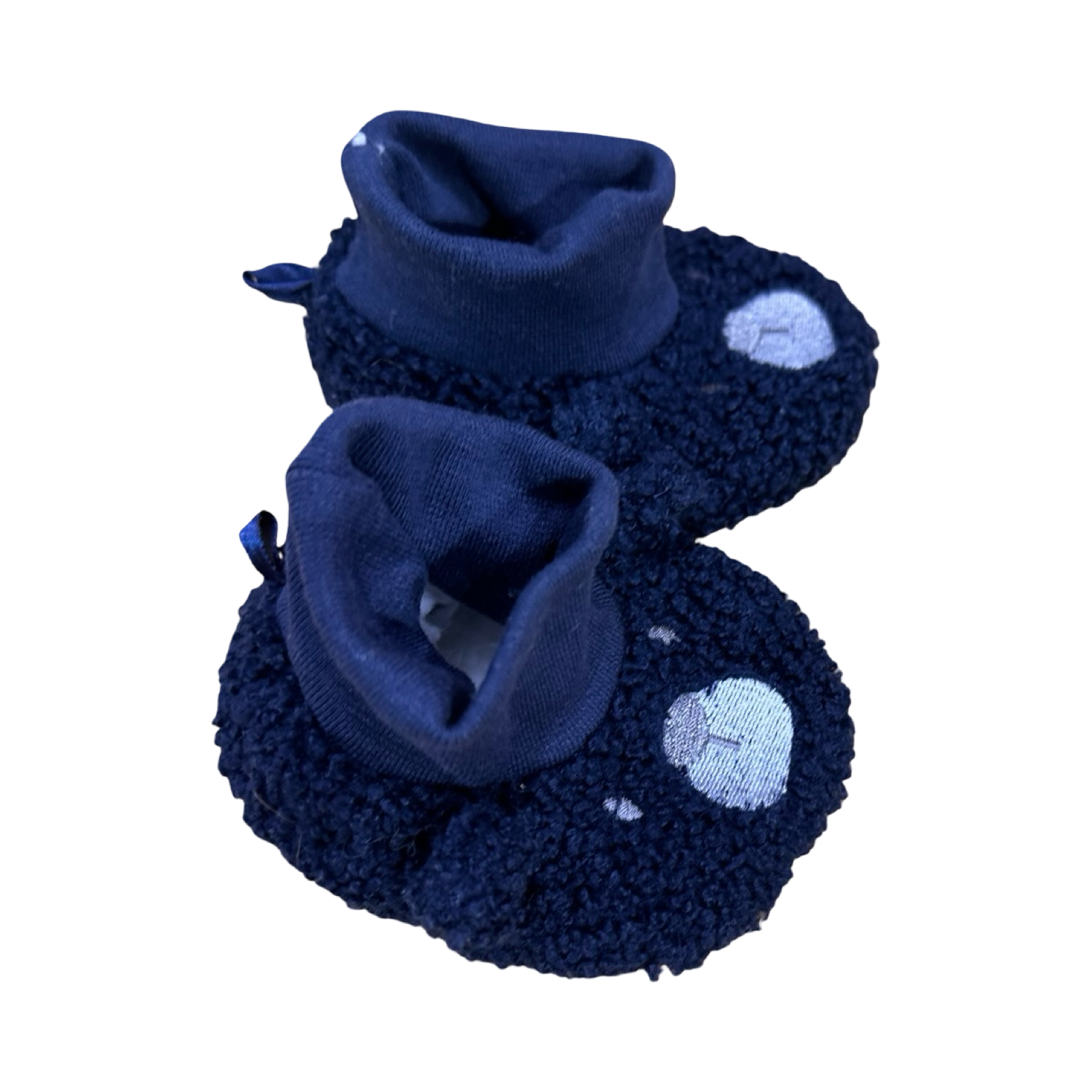 Size 3 Blue Bear Slippers - Tiny Tots