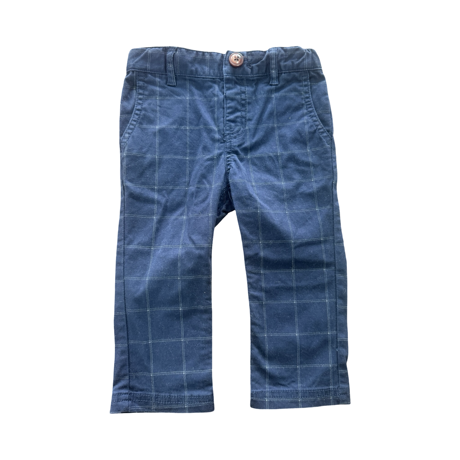 18M Navy Check Design Chino Pants - Cat & Jack