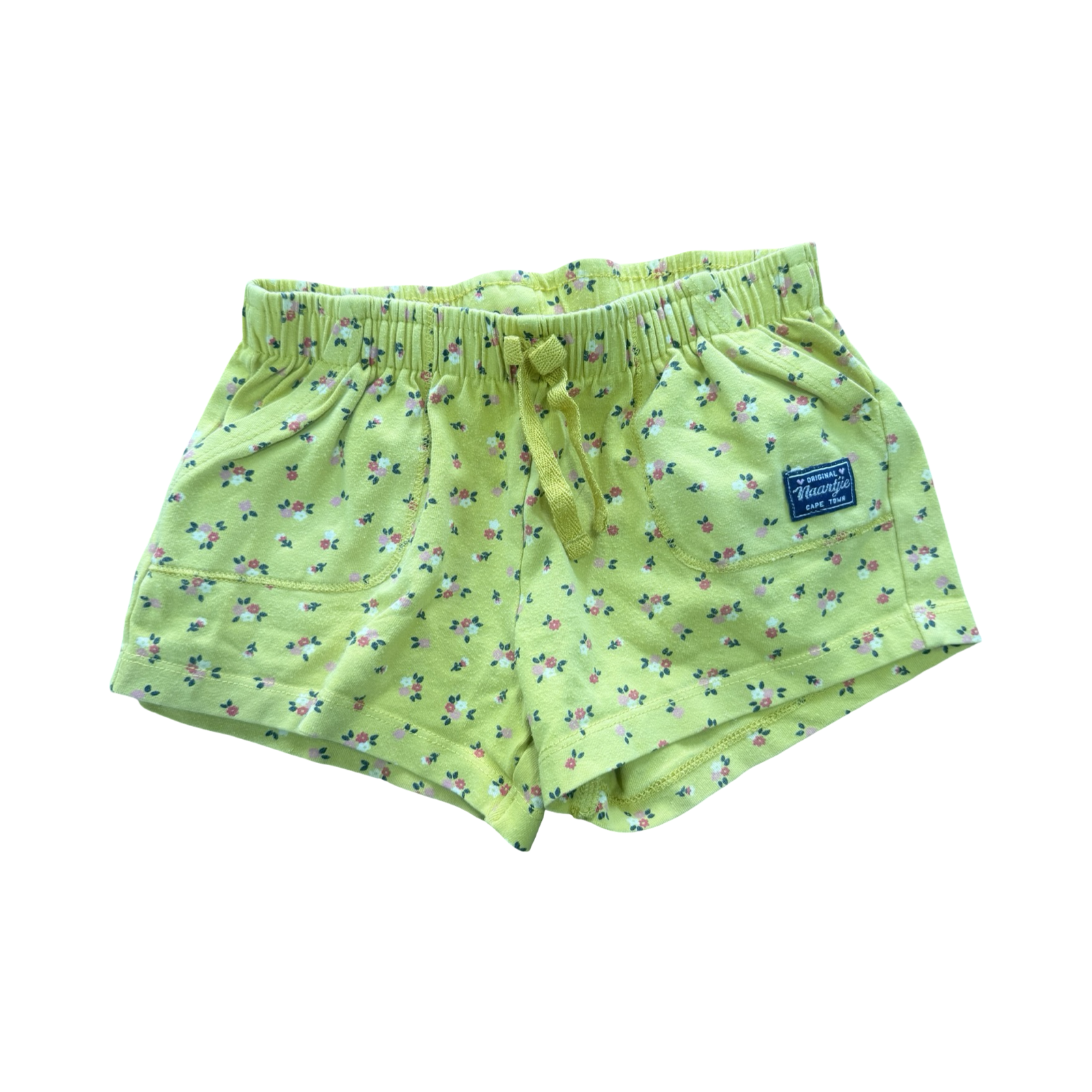 3-4Y Yellow Floral Cotton Shorts - Naartjie