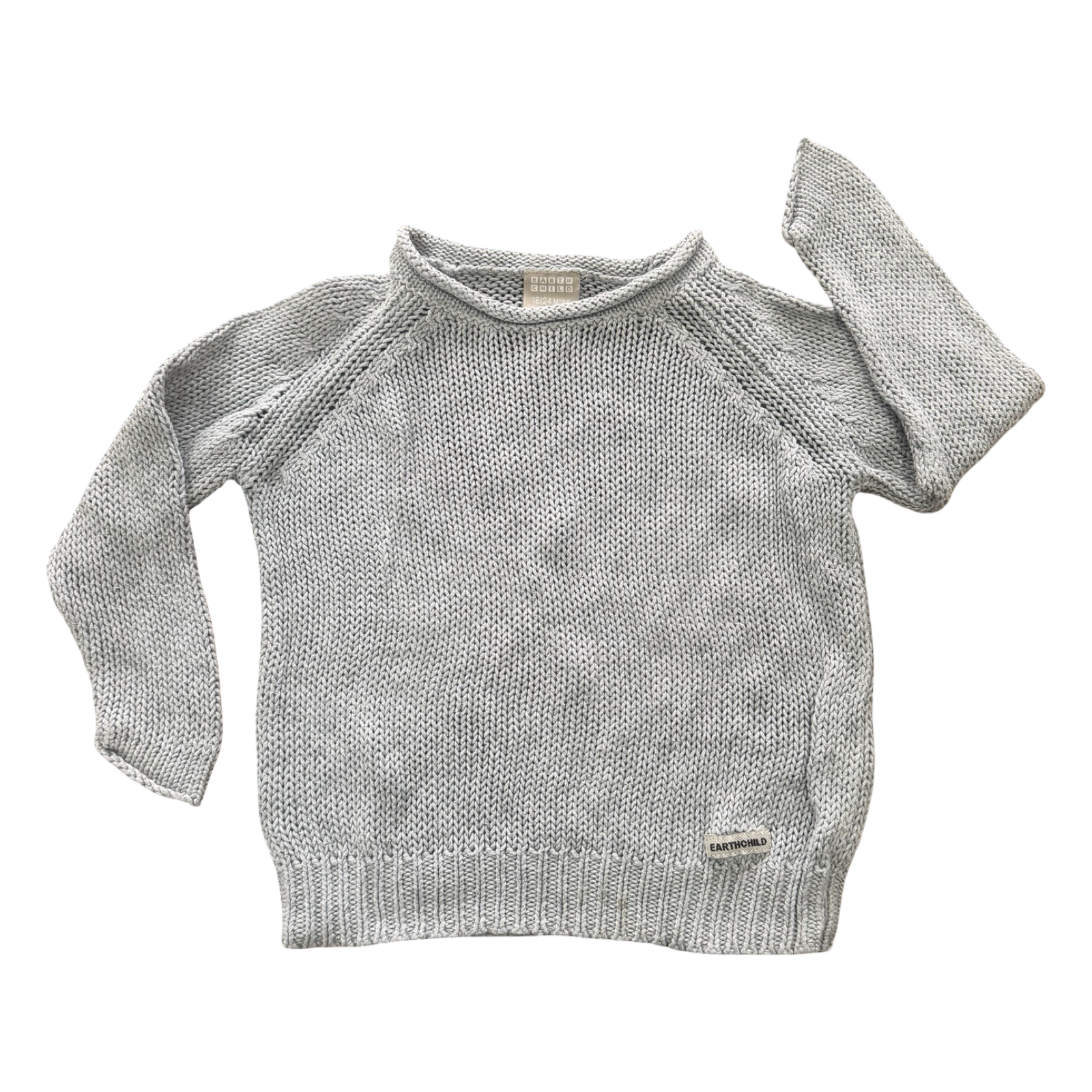 18-24M Grey Knitted Jersey - Earthchild