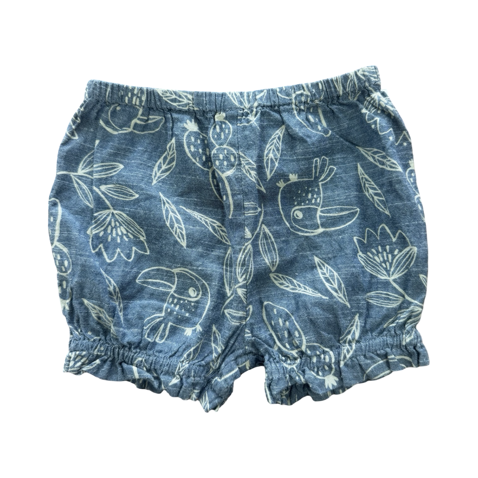 3-6M Chambray Floral Bloomer - Woolworths