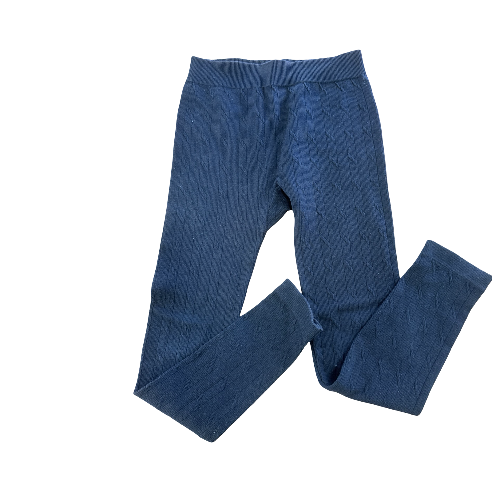7-10Y Black Footless Winter Tights - Faded Glory
