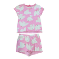 3-4Y 2pc Pink Birdie Ribbed Pyjama Set - Hema