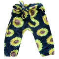 6-12M Black & Yellow Sunflower Fashionable Elasticated Pants