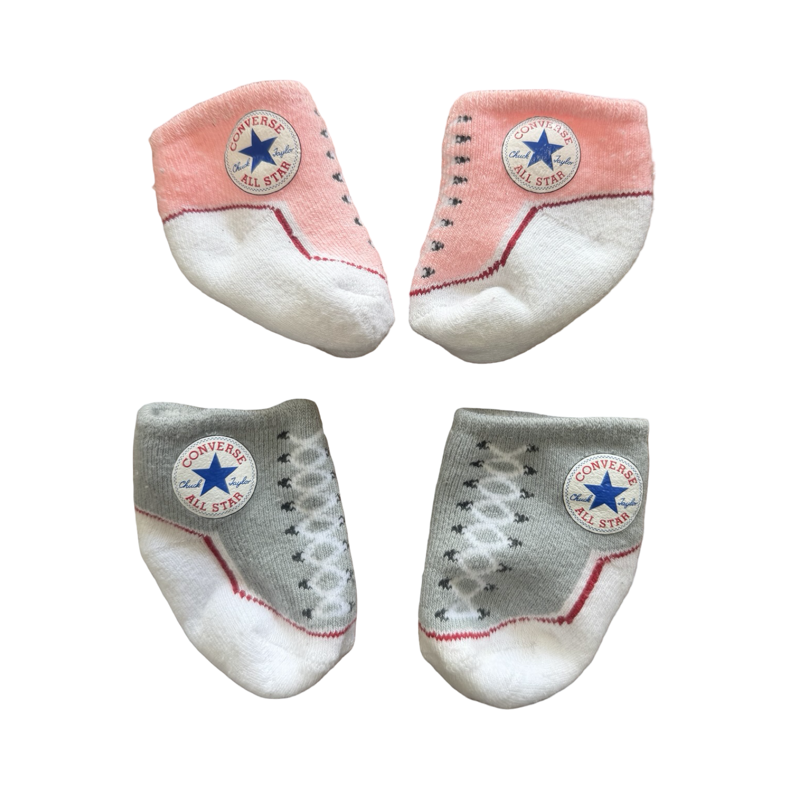 Newborn 2 Pairs Converse Socks - Allstar
