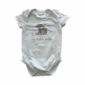 0-3M My Little Bear White Bodysuit - Annapatat