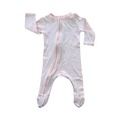 1-3M Pink Zipper Cotton Babygrow - Woolworths