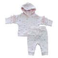 1-3M Pink 2pc Sweater Set with Hearts - Woolworths