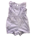 6-12M Purple Cotton Bodysuit with Hearts - Mr Price