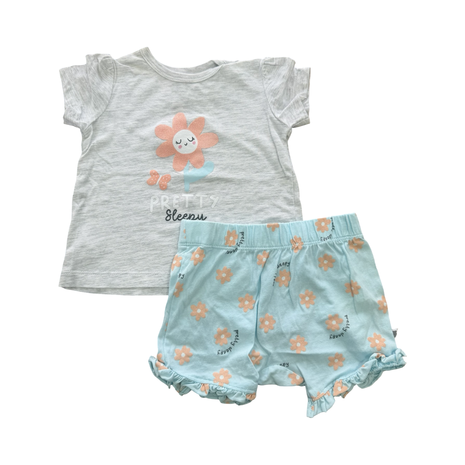 6-12M Pretty Sleepy Pyjama Set - Woolworths