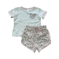 6-12M Cream & Pink Leopard 2pc Set T-Shirt & Short - Mr Price