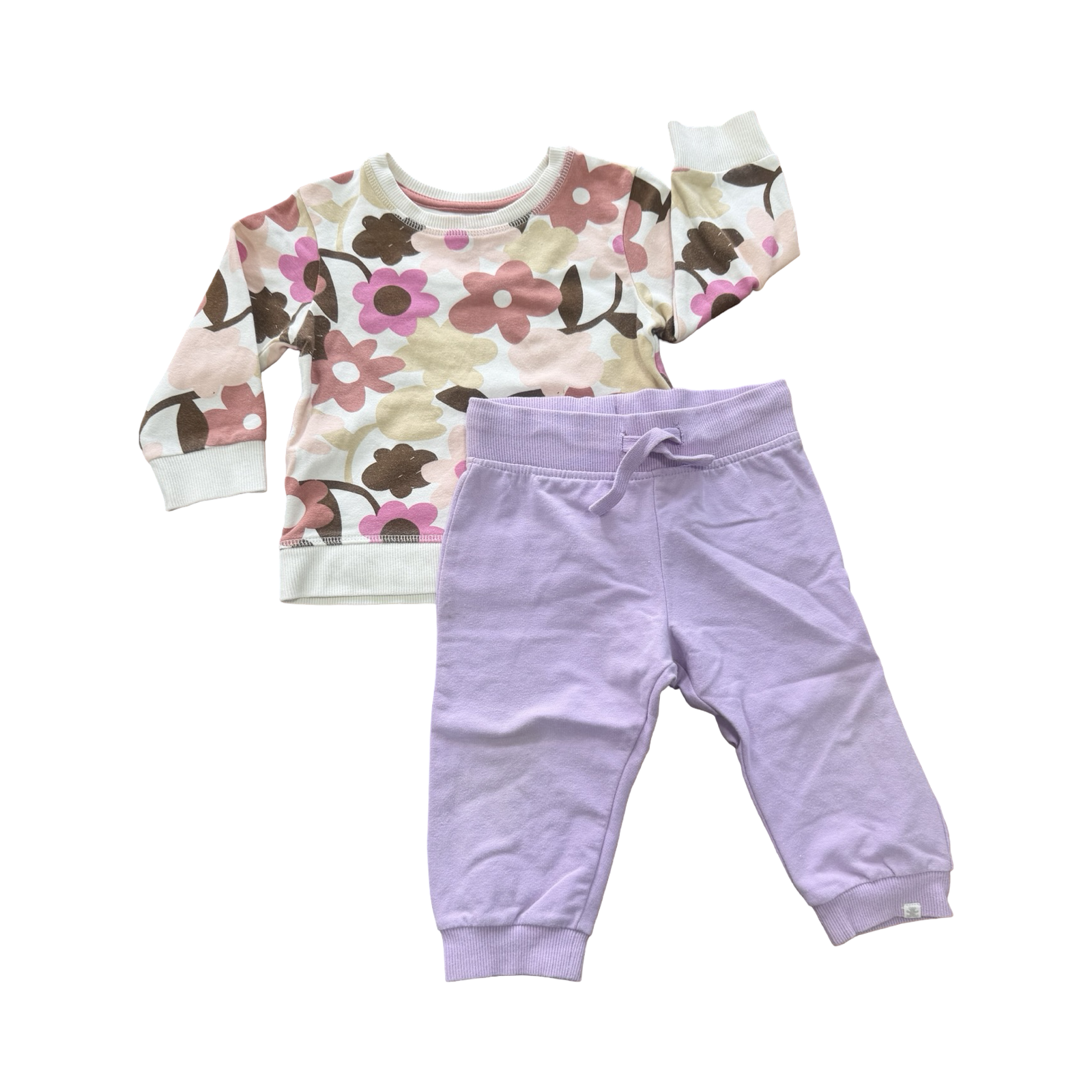 6-12M 2pc Floral Sweater Set - Woolworths