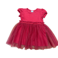4-6M Red Dress with Tulle Glitter Skirt Attached - H & M