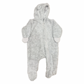 1-3 Grey Bear Fleece Zip Onesie - Woolworths