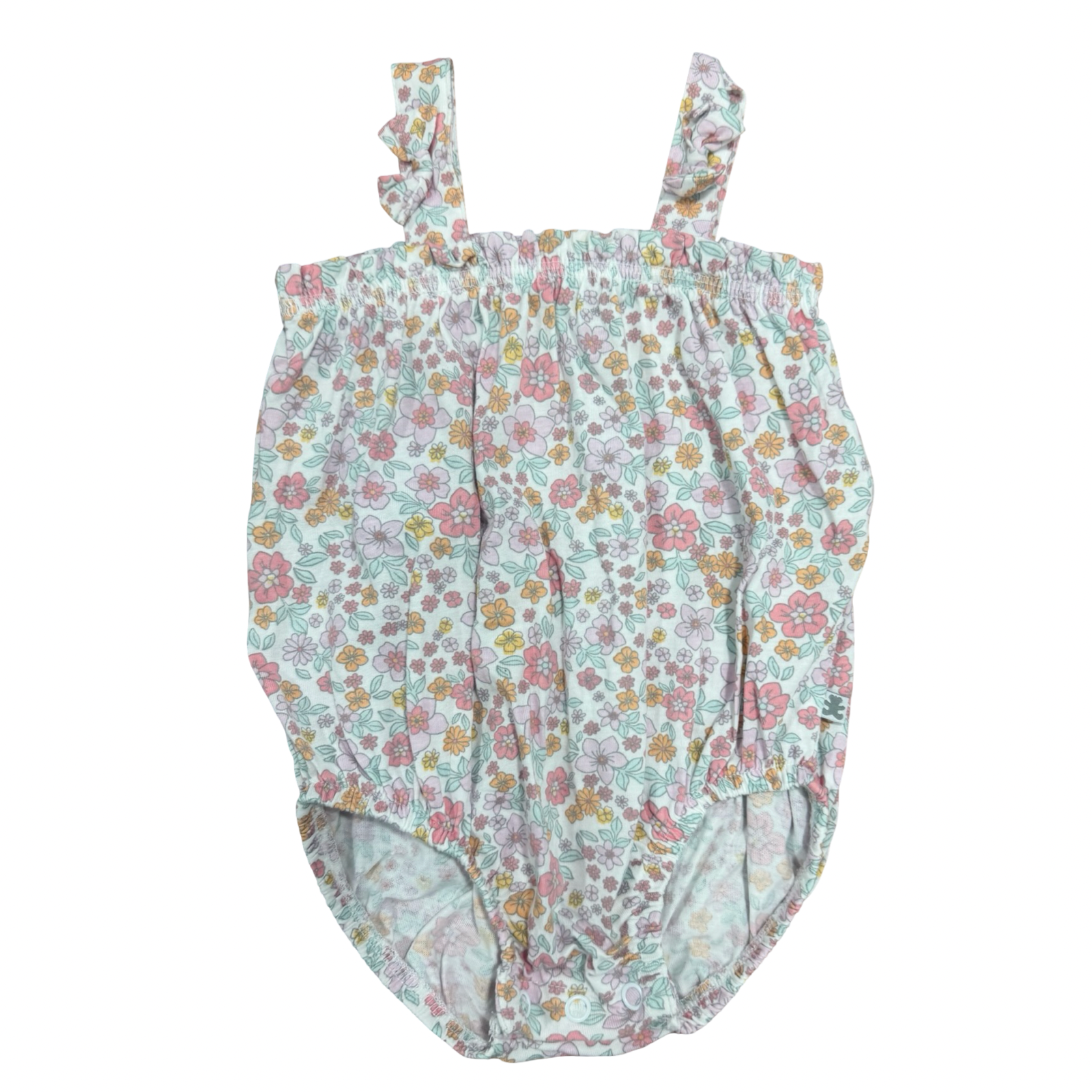 3-6M Floral Cotton Romper - Woolworths