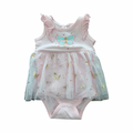 0-3M Pink Butterfly Baby Dress with Tulle Skirt - Jet