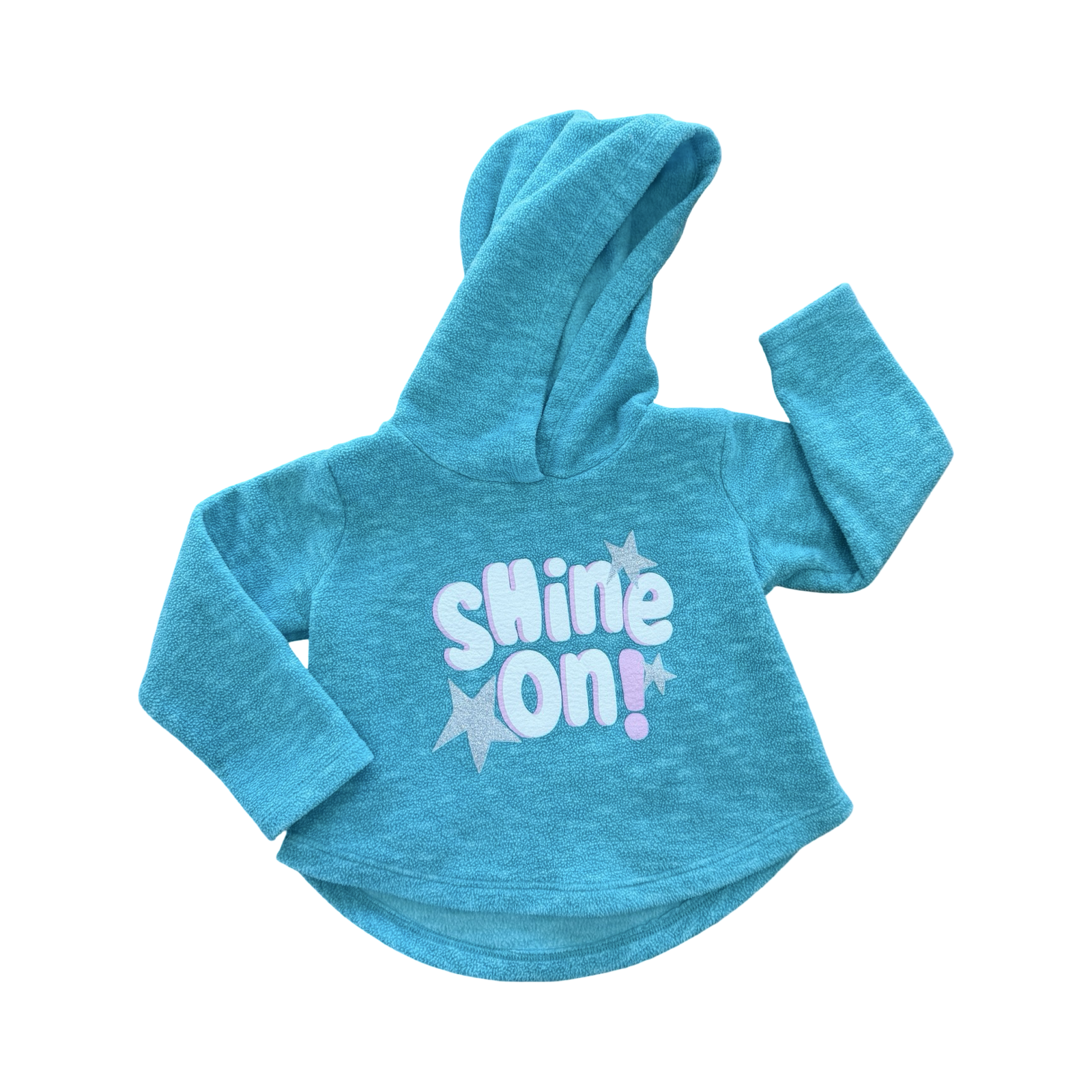 2Y Turquoise Shine On Fleece Hoodie - Woolworths
