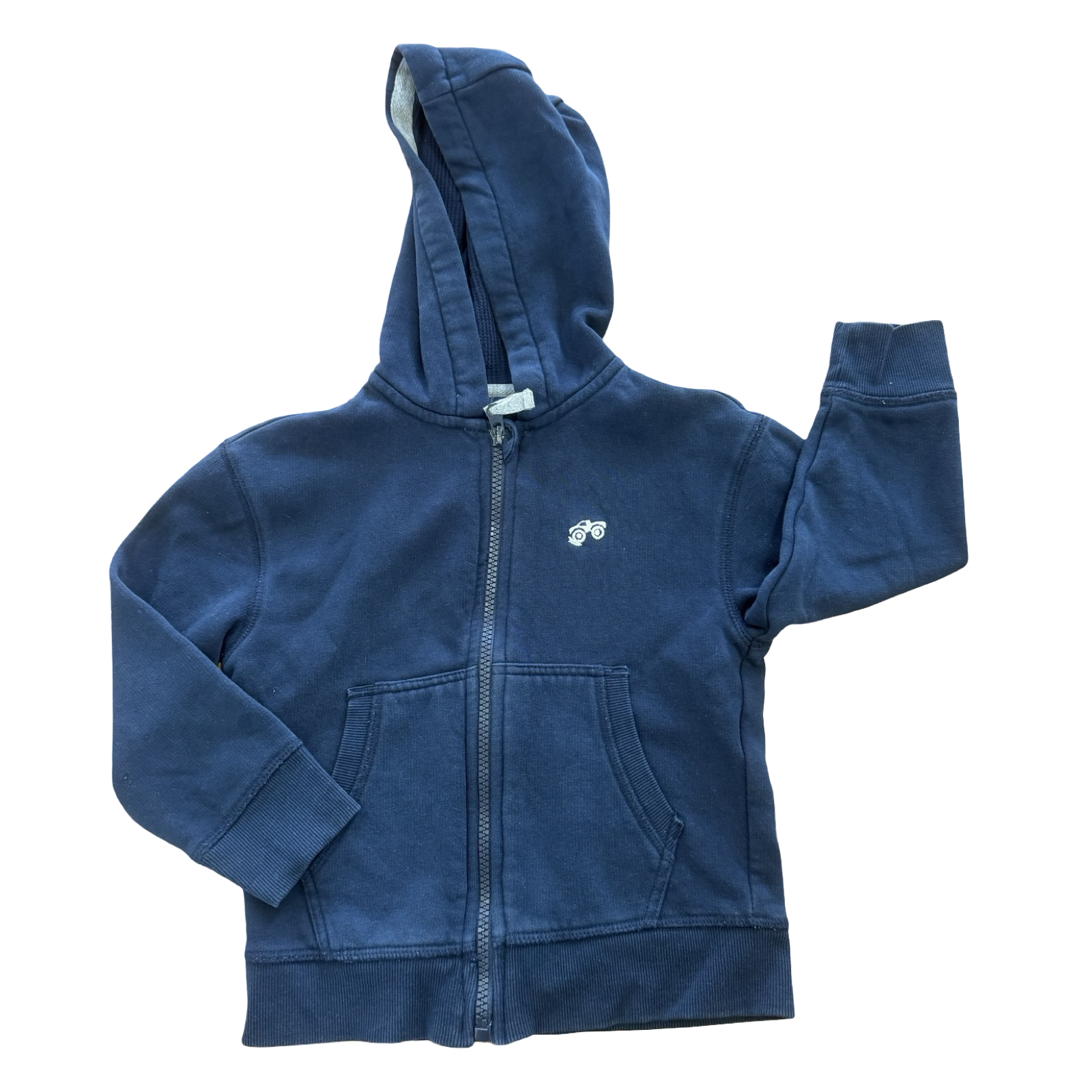 4Y Navy Zipper Hoodie - Woolworths