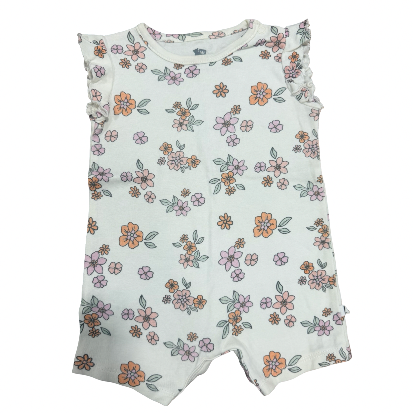 3-6M Floral Cotton Romper - Woolworths