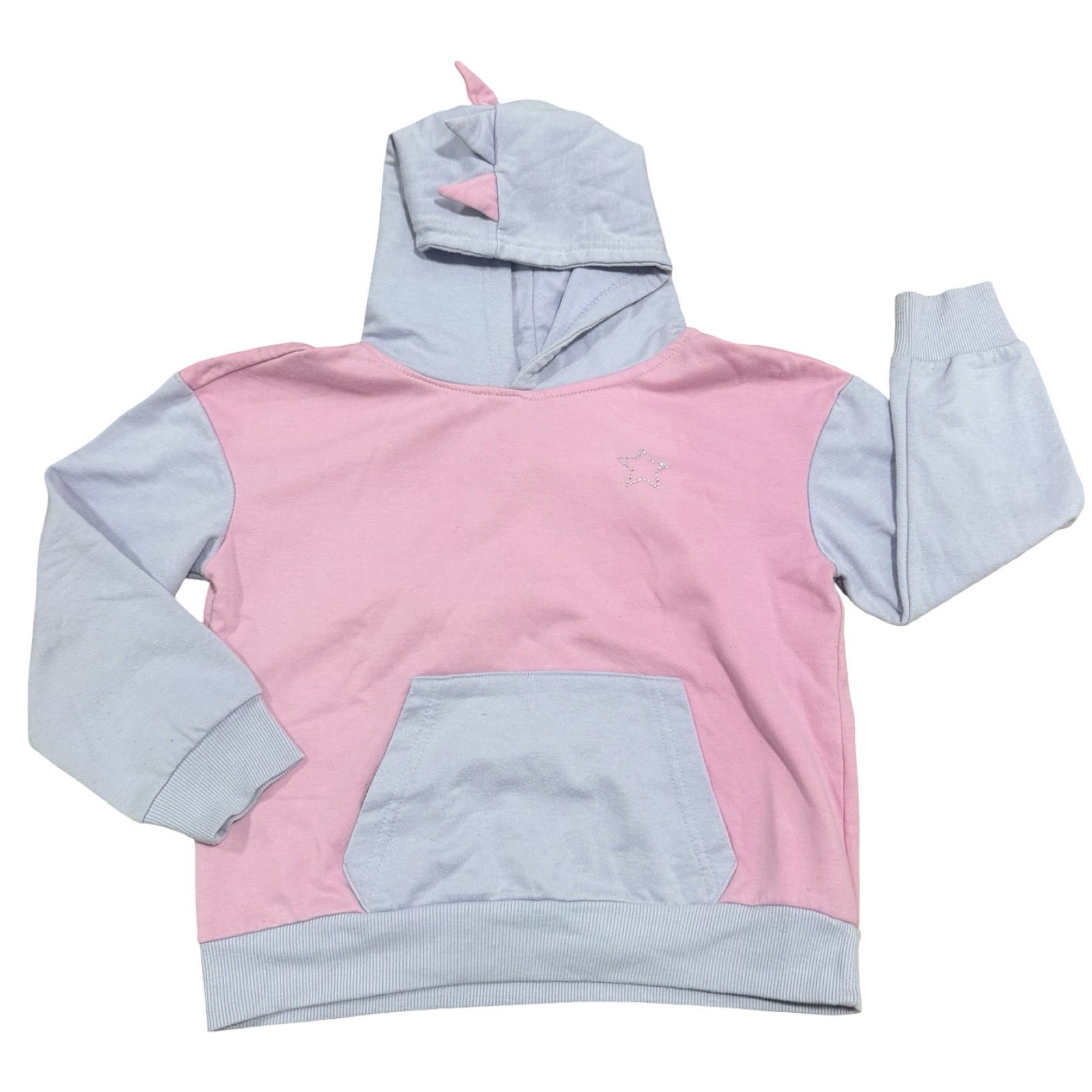 7-8Y Pink & Purple Hoodie - Real Kids