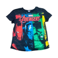 7-8Y Black Avengers T-Shirt - Marvel
