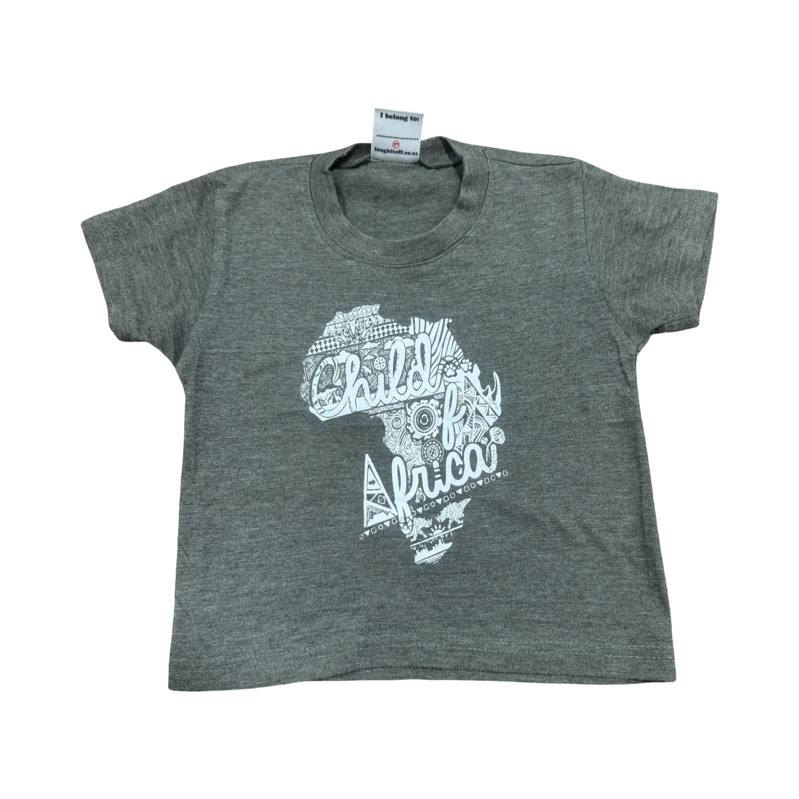 2-3Y Child Of Africa Olive Melange T-Shirt - Lio Kids