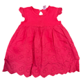 18-24M Red Cotton & Lace Dress - Tiny Tots