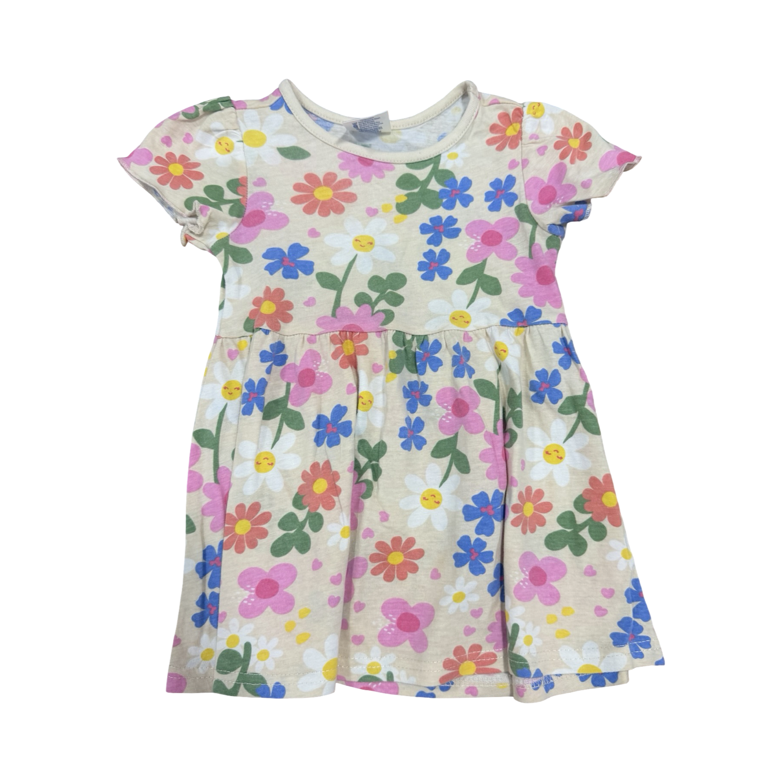 6-12M Floral Cotton Dress - Cuddlesome
