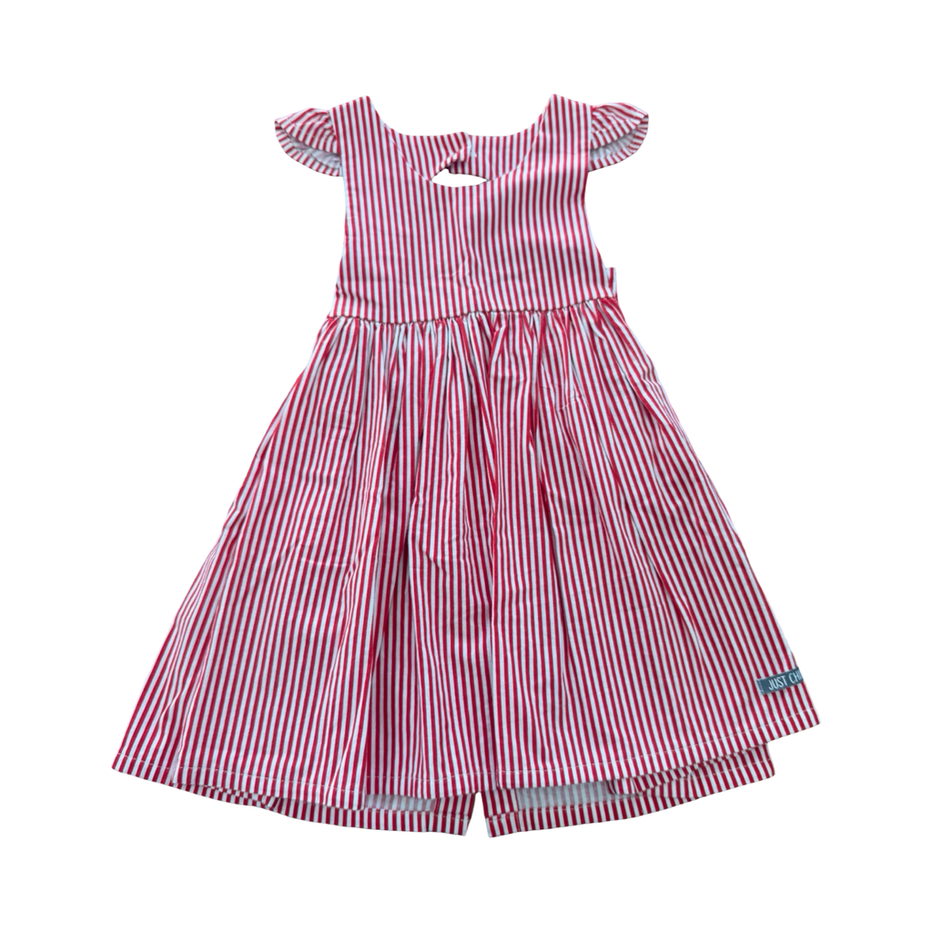 3-4Y Red & White Beautiful Summer Dress - Just Chillin'