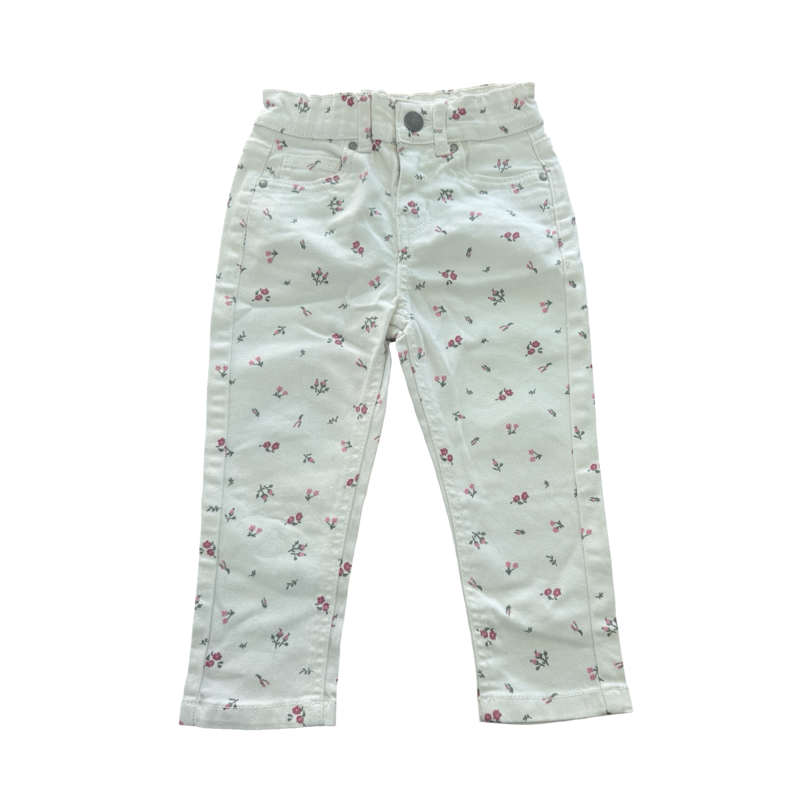 2Y White Floral Jeans - Cotton On