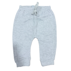 12-18M Grey Melange Jogger Pants with bear backside - Cuddlesome