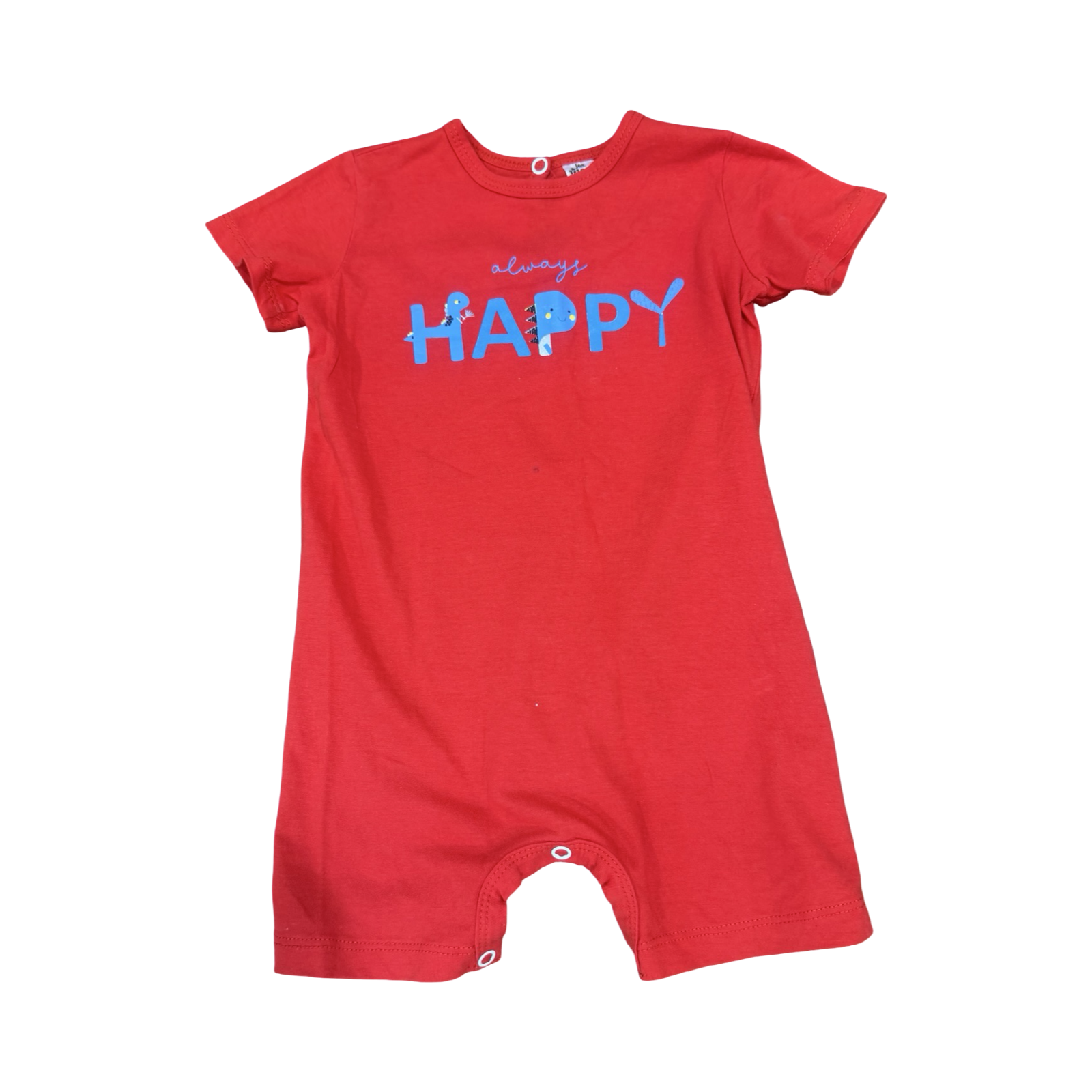 6-12M Always Happy Romper - Jet