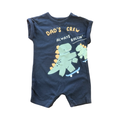 3-6M Navy Dad's Crew Romper - Woolworths