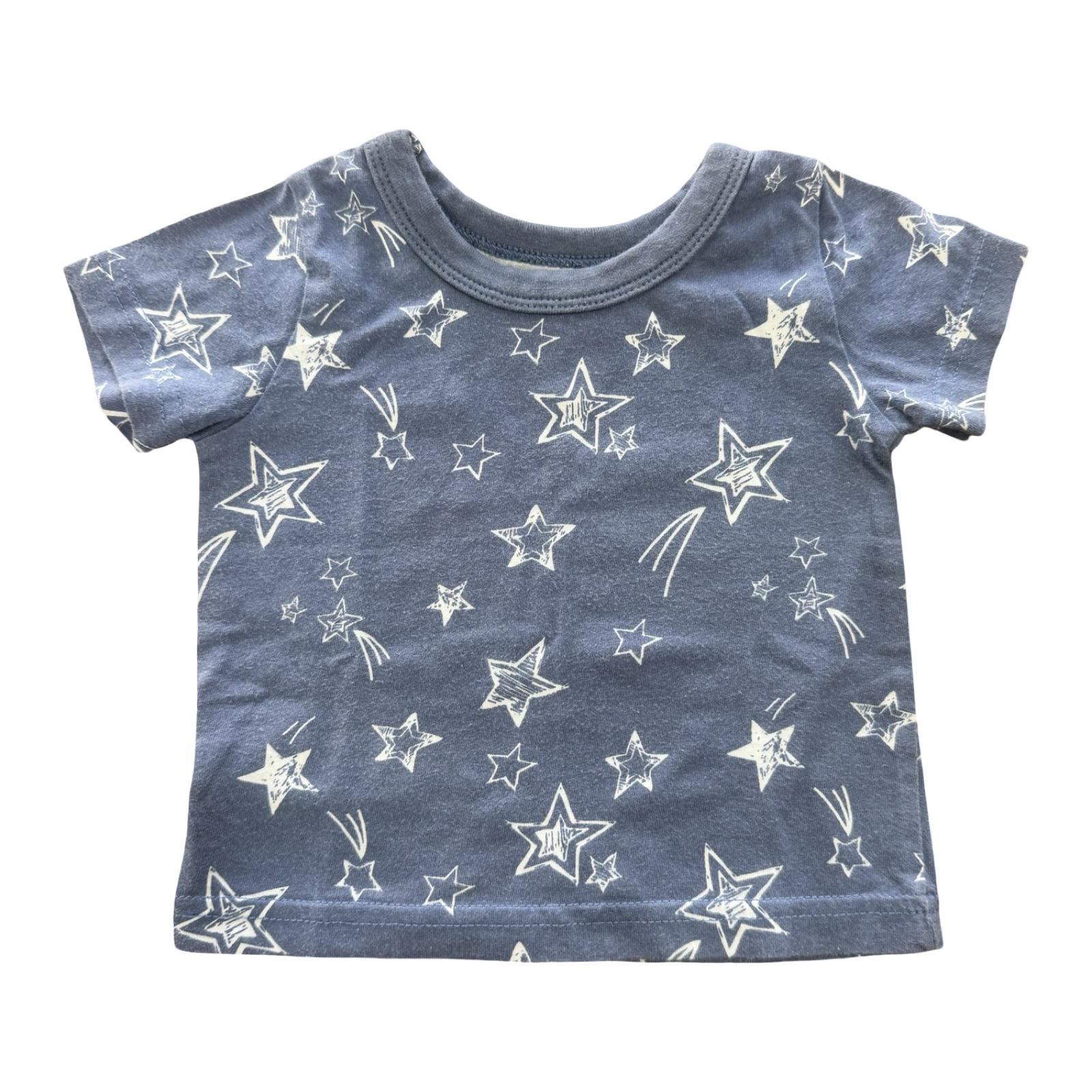3-6M Blue & White Star T-Shirt - Woolworths