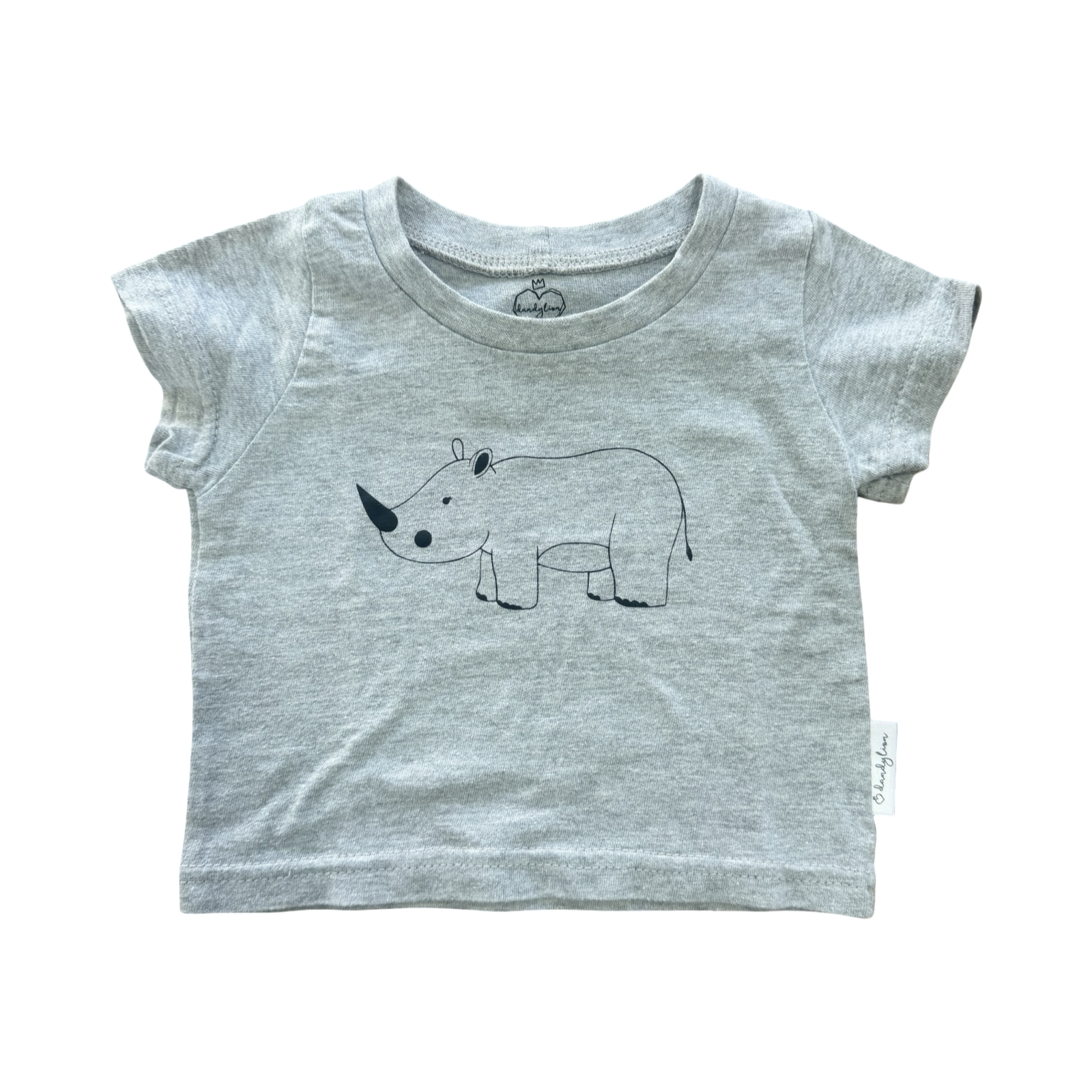 3-6M Grey Rhino T-Shirt - Dandylion