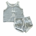 0-3M Grey & White No Drama Llama - Dandylion