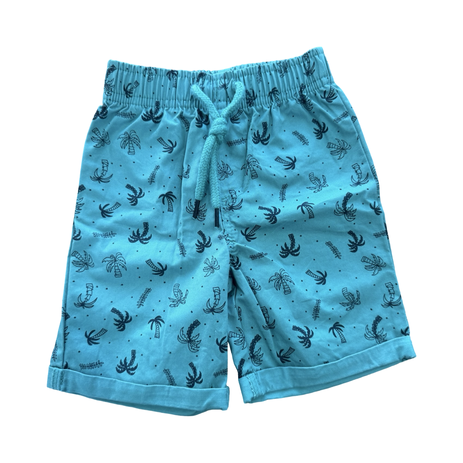3-6M Green & Black Palm Tree Shorts - Ackermans