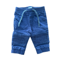 3-6M Navy Cotton Trousers - OneTwoThree
