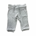 3-6M Grey Melange Stretch Pants - Boody Baby