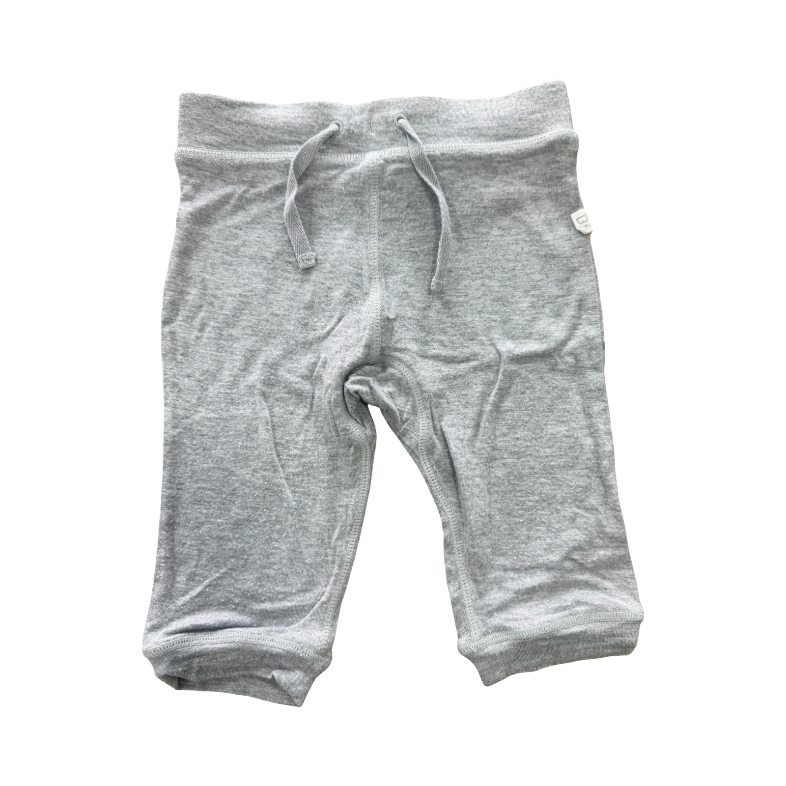 3-6M Grey Melange Stretch Pants - Boody Baby