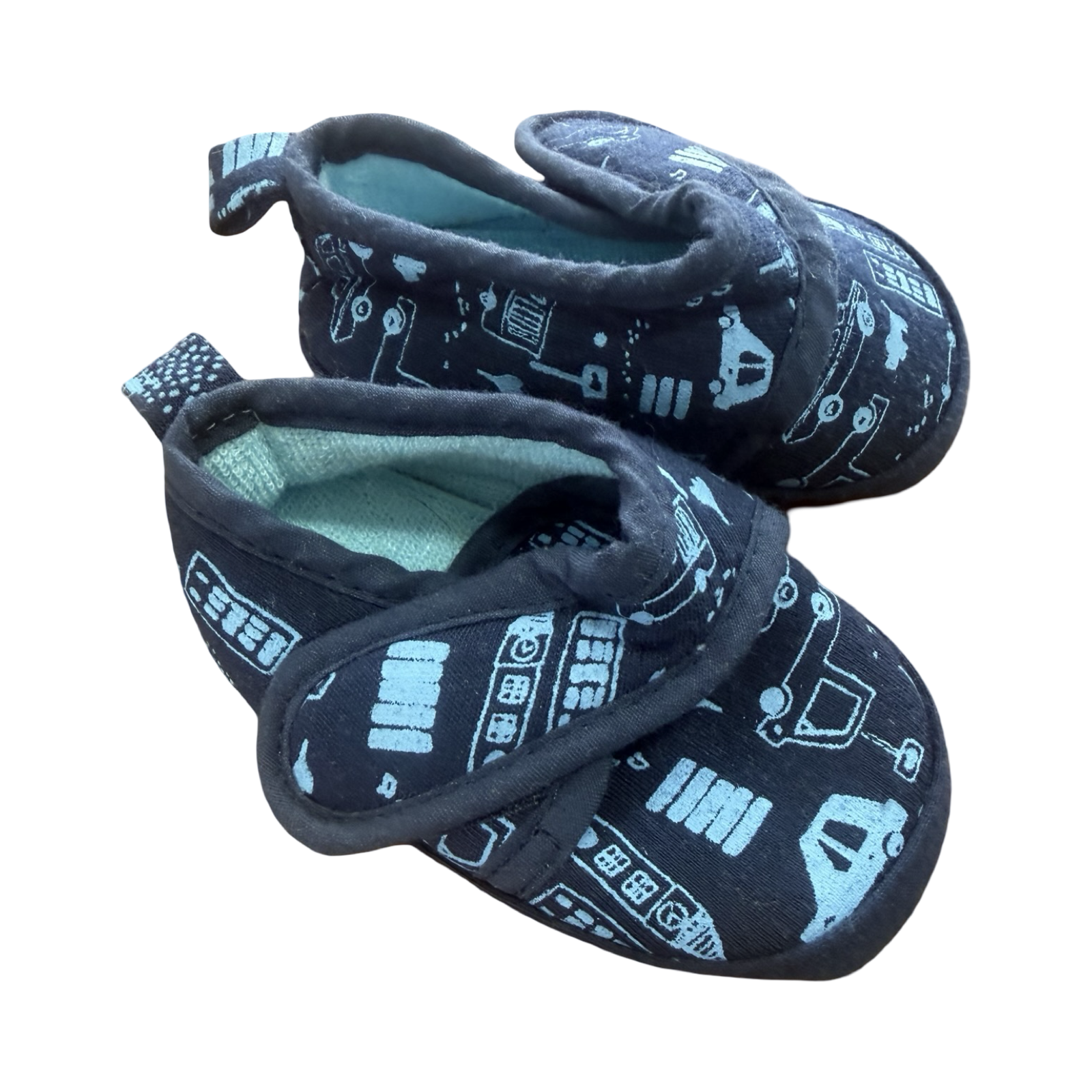 Size 0 Blue Boy Shoes with Patterns - Woolworths